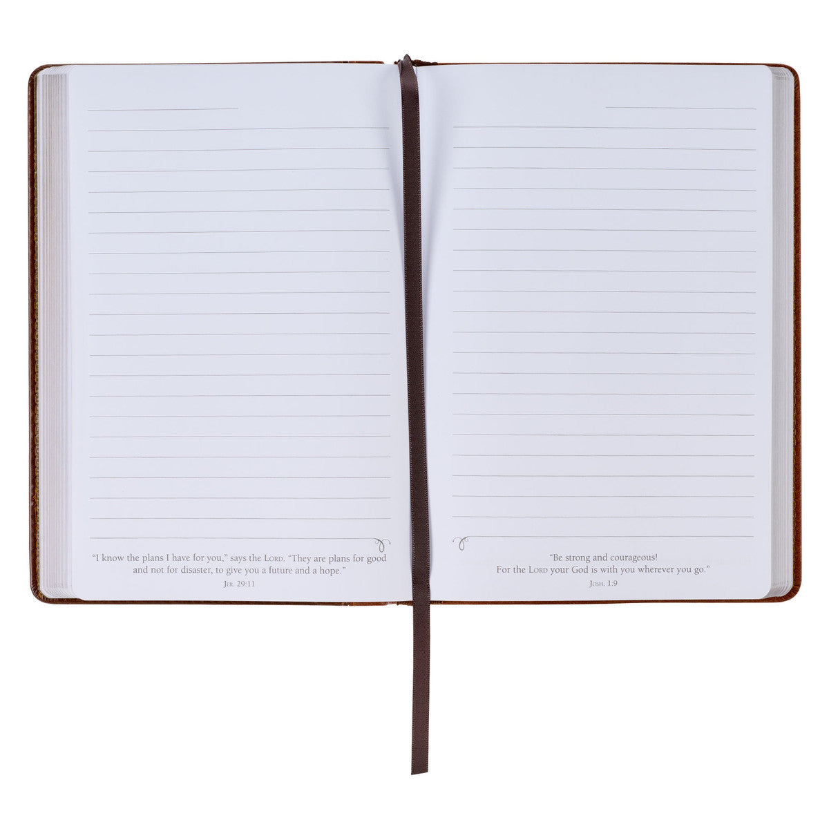 Stand Firm Two-tone Brown Faux Leather Classic Journal - 1 Corinthians 16